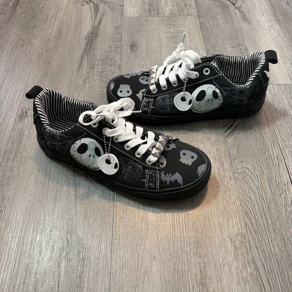 Disney Tim Burton's Nightmare Before Christmas Jack Skellington Sneakers M8/W10 - Picture 2 of 10